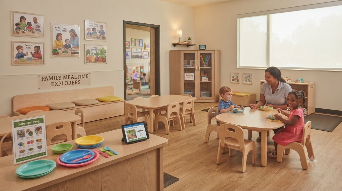 Safe dining area for children